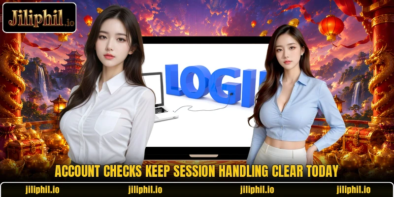 Account checks keep session handling clear today