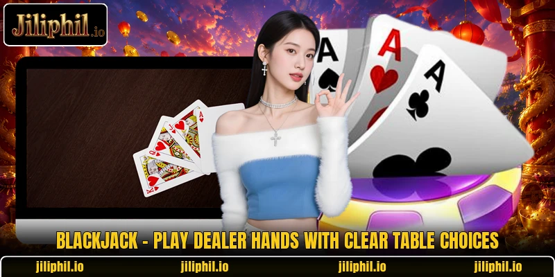 Blackjack - Play Dealer Hands With Clear Table Choices 1 Blackjack - Play Dealer Hands With Clear Table Choices