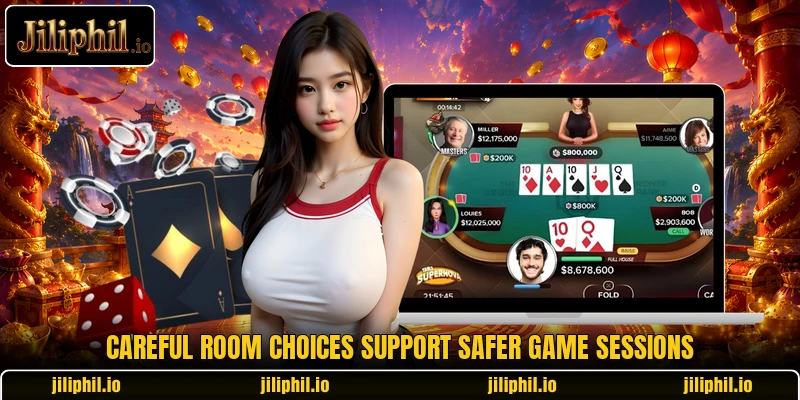 Careful room choices support safer game sessions