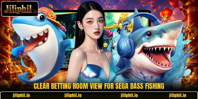 Clear betting room view for SEGA Bass Fishing