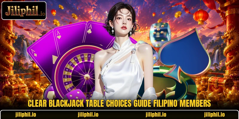 Clear blackjack table choices guide Filipino members Clear blackjack table choices guide Filipino members