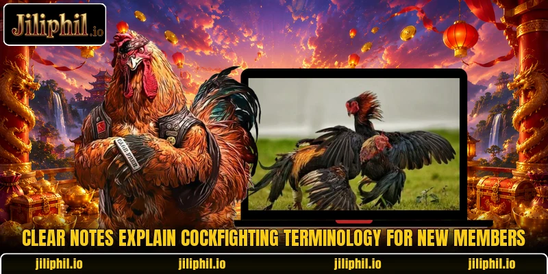Clear notes explain Cockfighting terminology for new members Clear notes explain Cockfighting terminology for new members