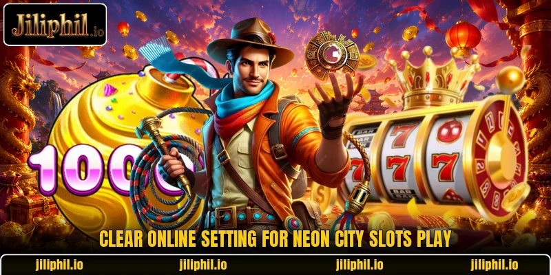 Clear online setting for Neon City Slots play