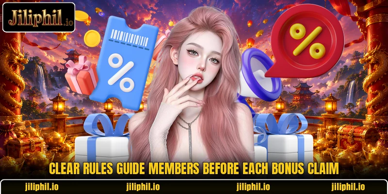 Clear rules guide members before each bonus claim