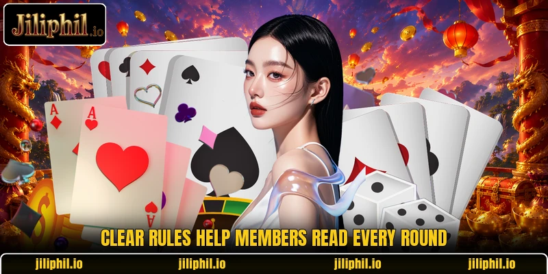 Clear rules help members read every round Clear rules help members read every round
