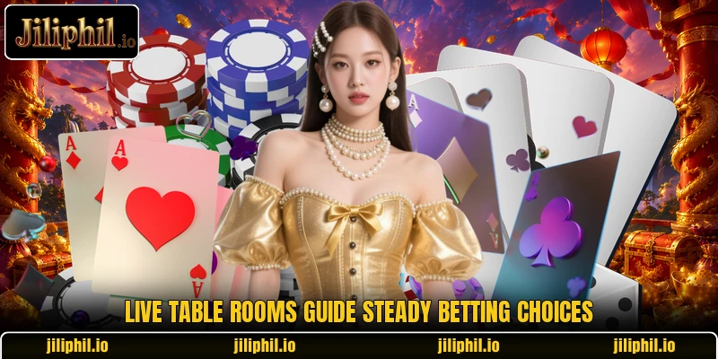 Live table rooms guide steady betting choices