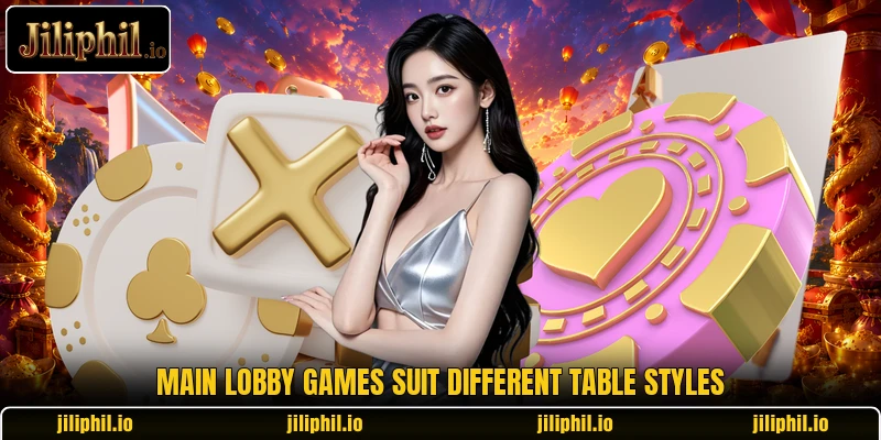 Main lobby games suit different table styles Main lobby games suit different table styles