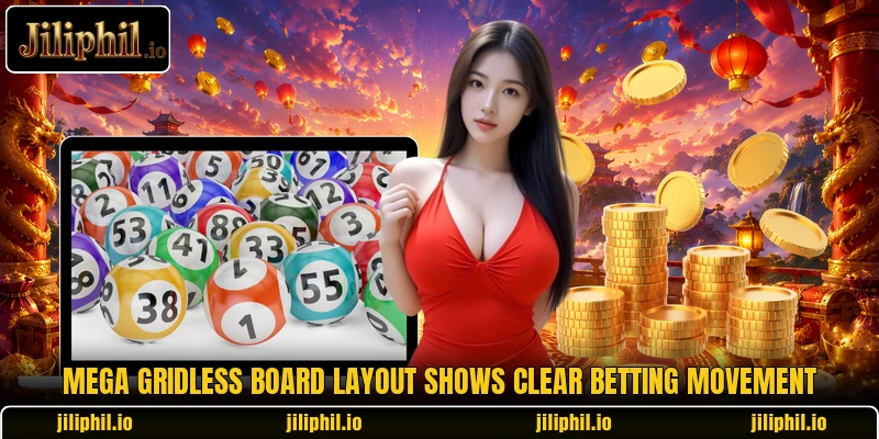 Mega gridless board layout shows clear betting movement Mega gridless board layout shows clear betting movement