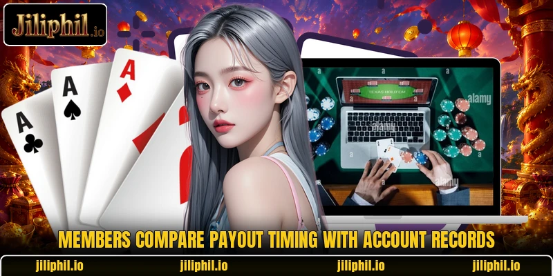 Members compare payout timing with account records Members compare payout timing with account records