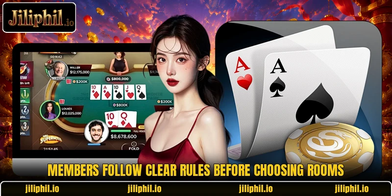 Members follow clear rules before choosing rooms Members follow clear rules before choosing rooms