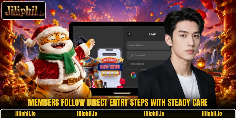 Members follow direct entry steps with steady care